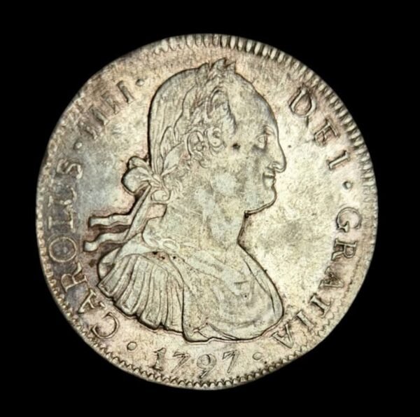 8 reales Carlos IIII 1797 México - Imagen 2