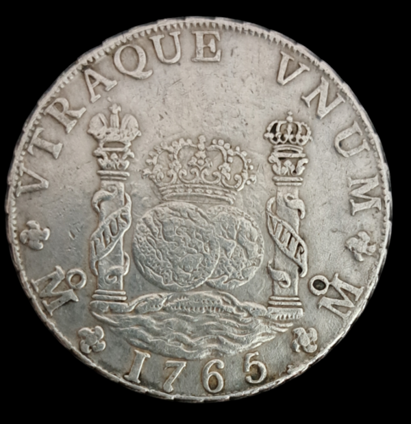 8 reales columnario de Fernando VI de 1758 ceca México MM