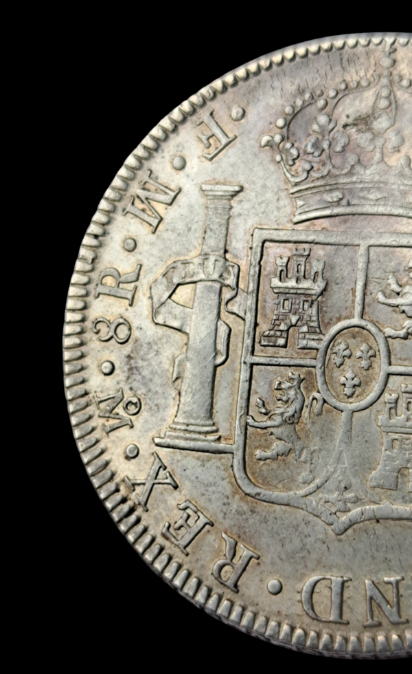 8 reales de Carlos III de 1772 México con ceca y ensayador invertidos - Imagen 10