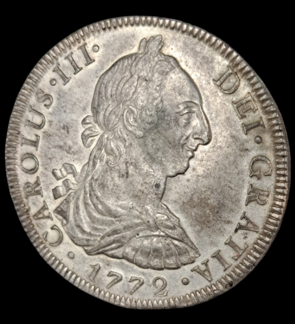 8 reales de Carlos III de 1772 México con ceca y ensayador invertidos - Imagen 6