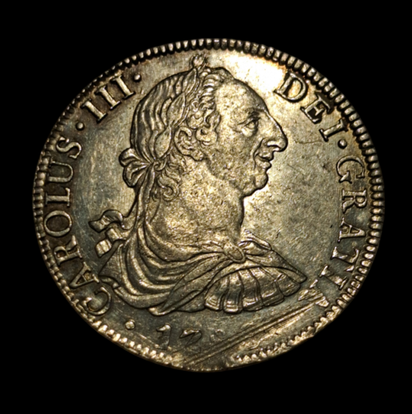 8 reales de Carlos III 1786 ceca Mexico FM - Imagen 3