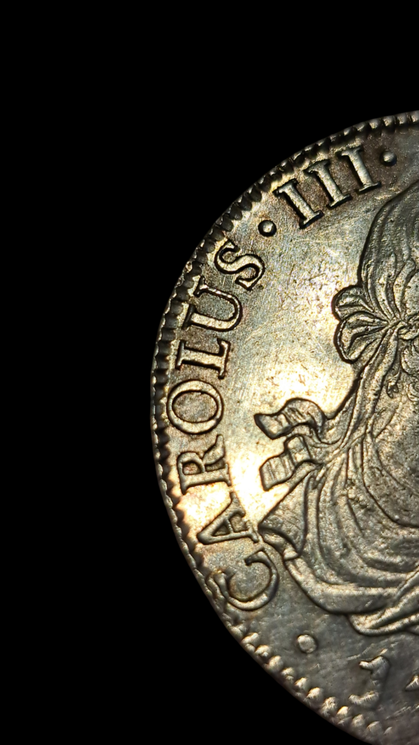 8 reales de Carlos III 1786 ceca Mexico FM - Imagen 5