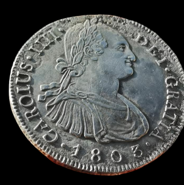 8 reales Carlos IIII 1803 Nueva Guatemala - Imagen 3