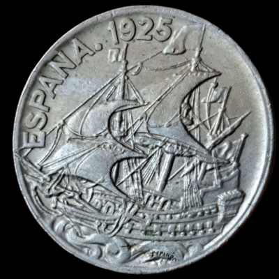 25 céntimos de 1925 de Alfonso XIII SC