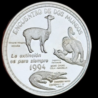 1 sol nuevo de Perú de 1994 plata