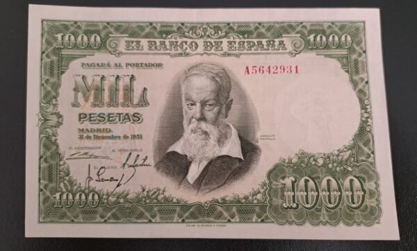 1000 pesetas 1951 Joaquin Sorolla EBC +