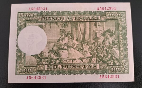 1000 pesetas 1951 Joaquin Sorolla EBC + - Imagen 3