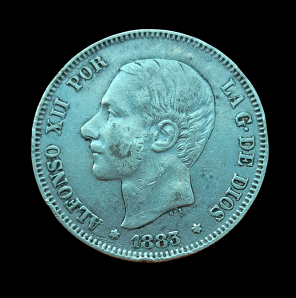 2 pesetas Alfonso XII 1883 *18*- MS M