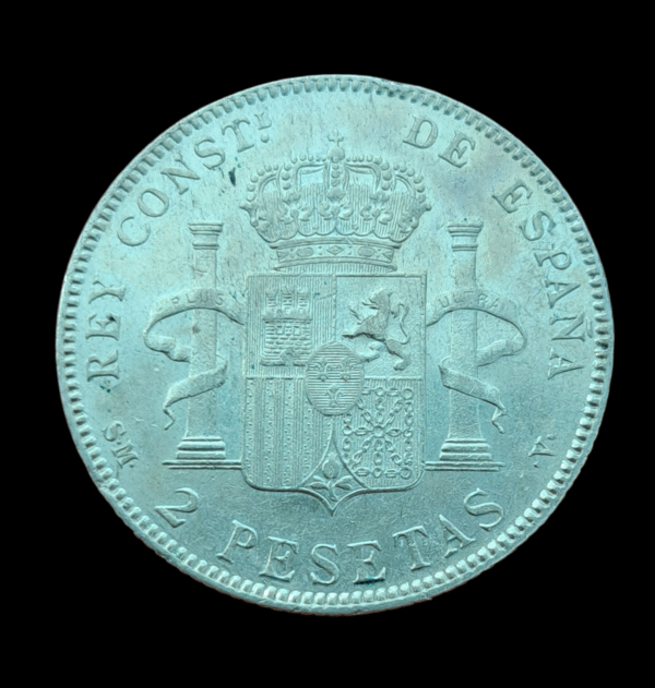 2 pesetas Alfonso XIII 1905 *19*05 SM V - Imagen 3