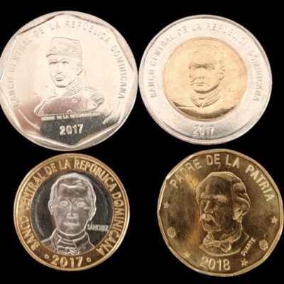 República Dominicana. Serie 4 valores SC