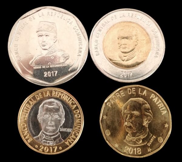 República Dominicana. Serie 4 valores SC