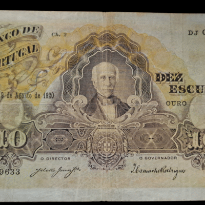 Billete 20 escudos 1920 Marquez de Sa d Bandeiraa