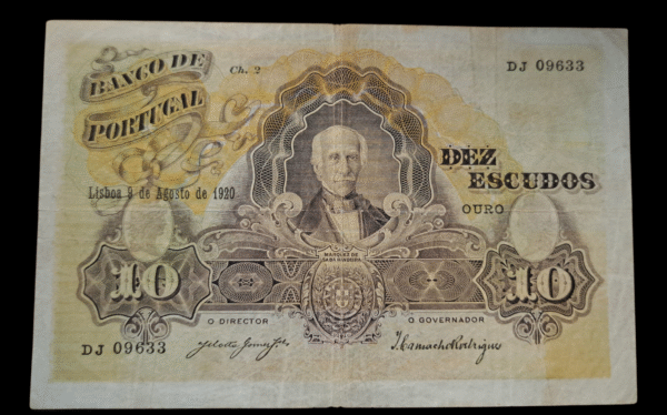 Billete 20 escudos 1920 Marquez de Sa d Bandeiraa
