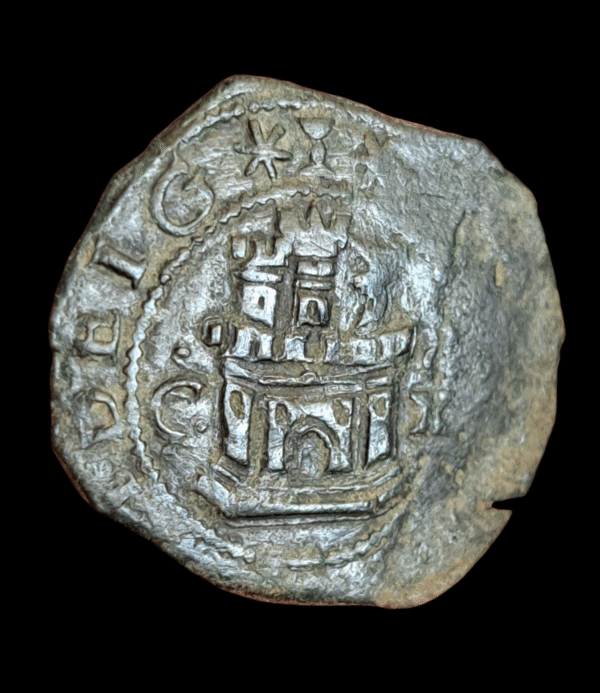 2 maravedis Reyes Católicos ceca Cuenca - Imagen 3