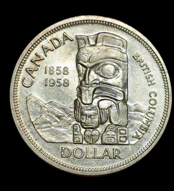 1 Dollar Canada 1958 plata