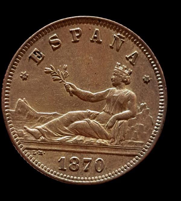 2 pesetas 1870 *18*73 DE M Gobierno Provisional - Imagen 4