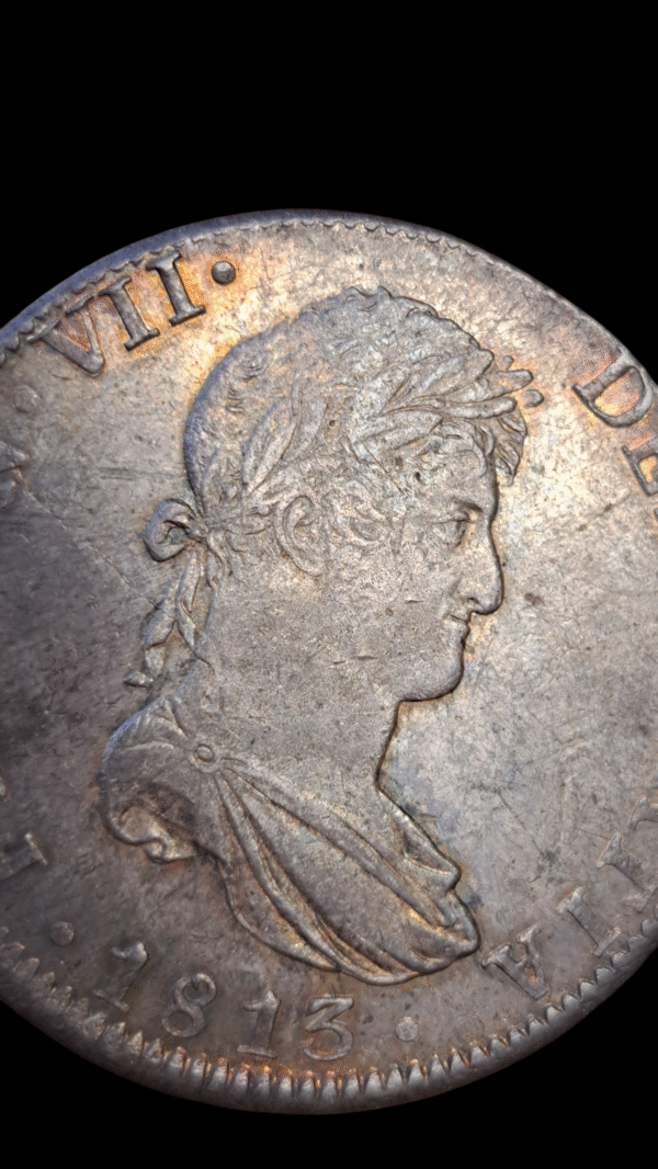 8 reales Fernando VII 1813 México EBC - Imagen 4