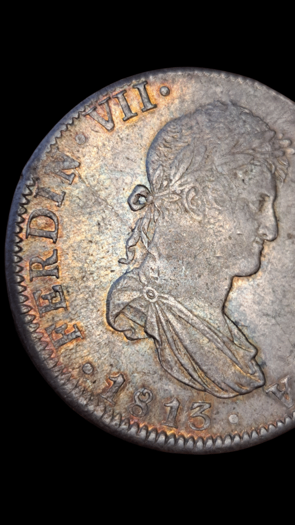 8 reales Fernando VII 1813 México EBC - Imagen 11