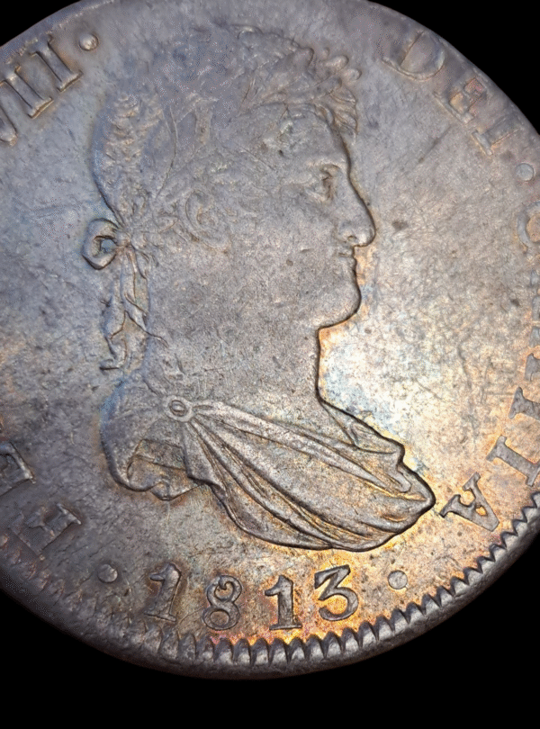 8 reales Fernando VII 1813 México EBC - Imagen 6
