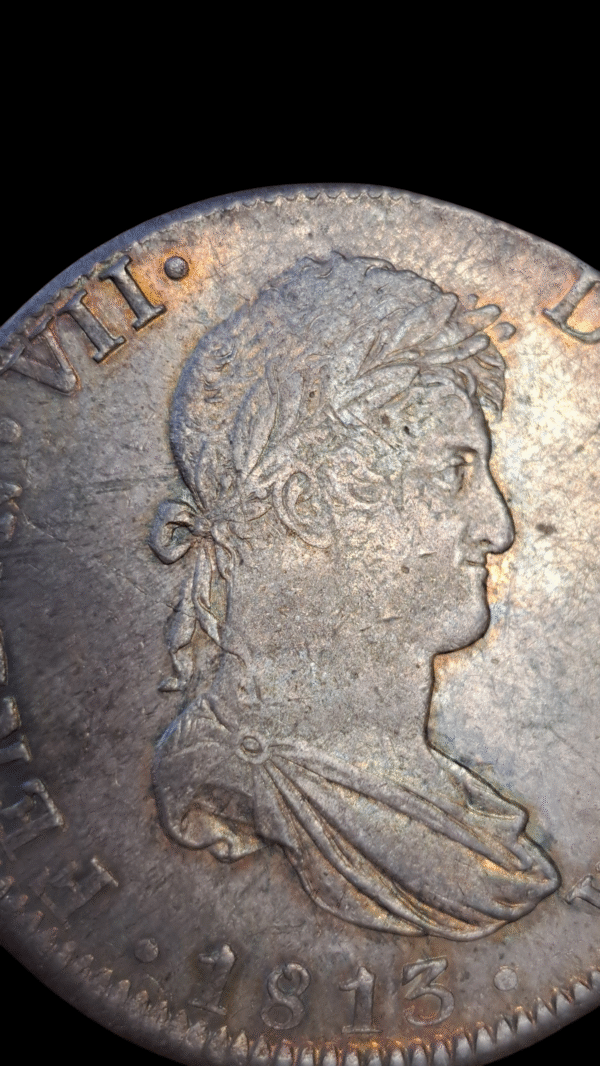 8 reales Fernando VII 1813 México EBC - Imagen 9