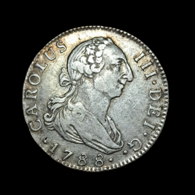 2 reales Carlos III 1788 Sevilla