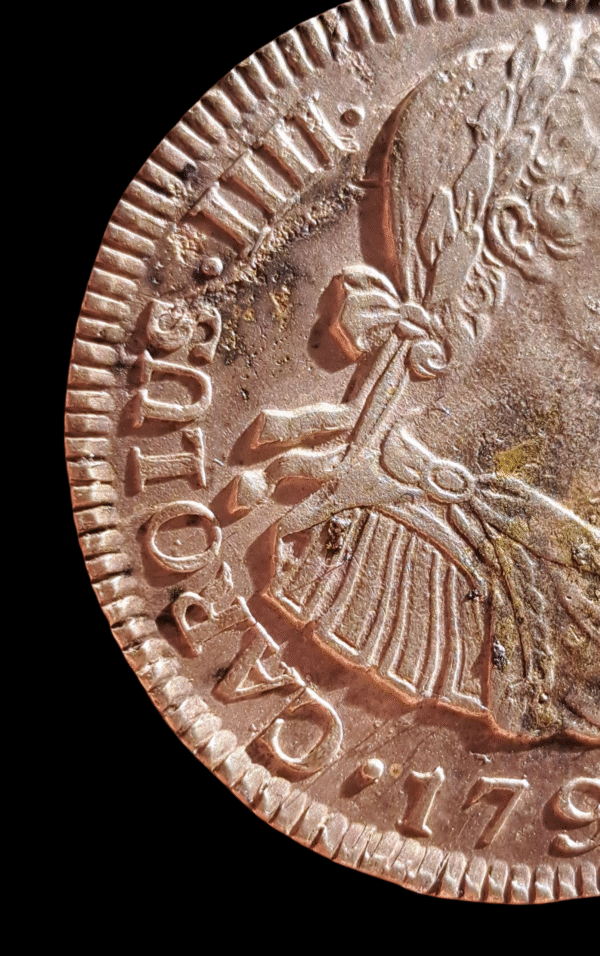 Moneda Colonial Española – 2 Reales Nueva Guatemala 1797 – Carlos IV - Imagen 4