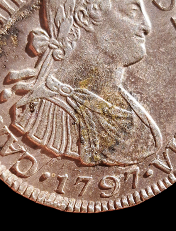 Moneda Colonial Española – 2 Reales Nueva Guatemala 1797 – Carlos IV - Imagen 7