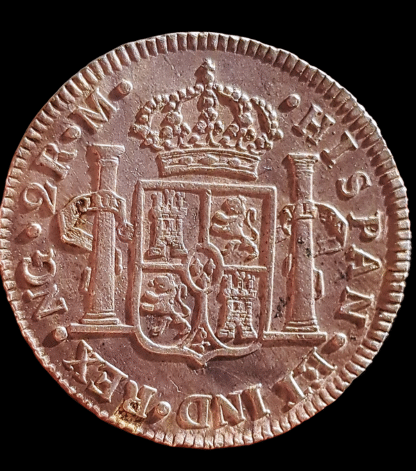 Moneda Colonial Española – 2 Reales Nueva Guatemala 1797 – Carlos IV - Imagen 3