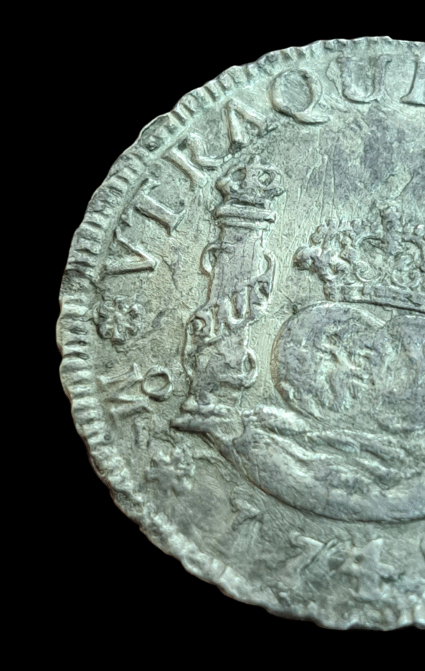 Moneda 2 Reales Felipe V 1740 Columnario – México, de Naufragio – Plata Original - Imagen 12