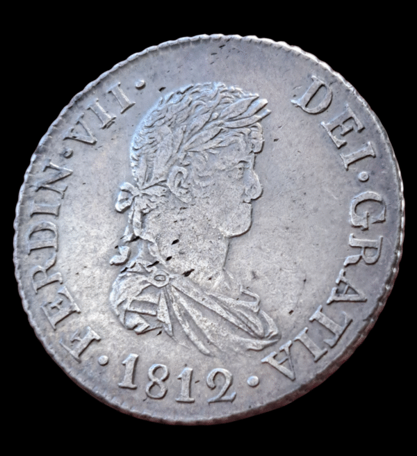2 reales Fernando VII 1812 SF ceca Cataluña - plata