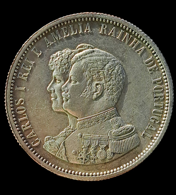 1000 reis de Carlos I y Eugenia 1898