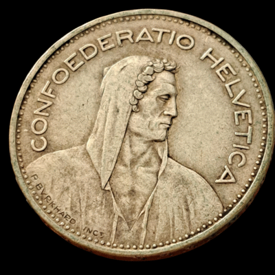 5 francos Suiza 1935 plata