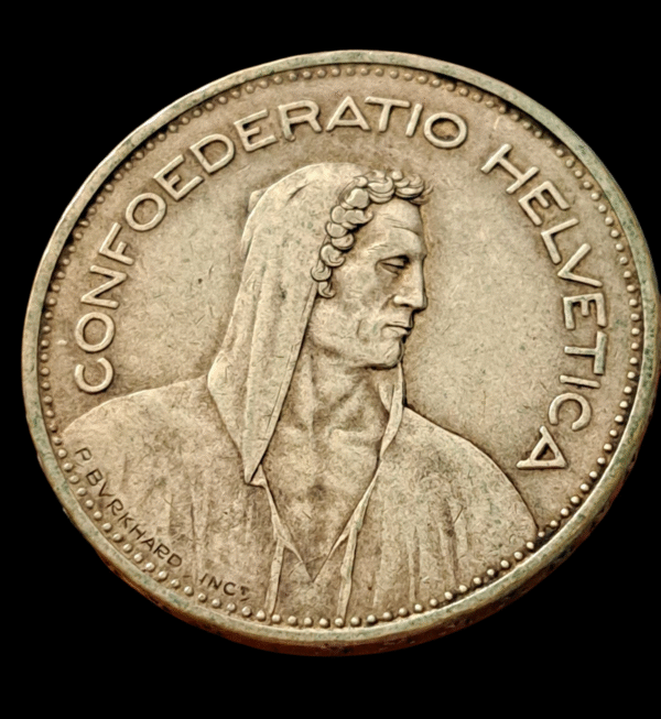 5 francos Suiza 1935 plata
