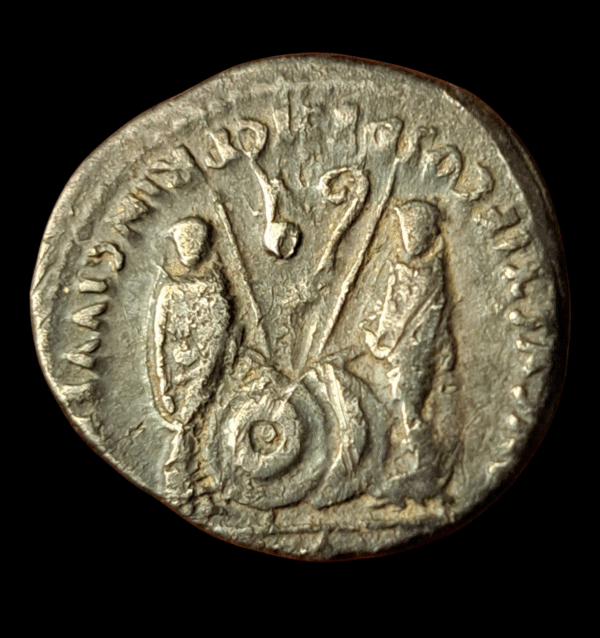 Denario de Augusto ( capachitos ) plata - Imagen 3