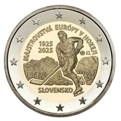 2 euros 2025 Campeonato Europeo de Hockey sobre hielo
