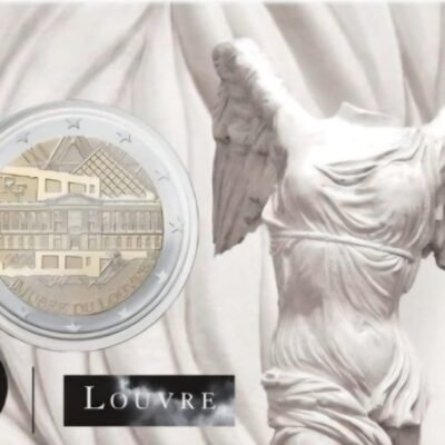 Francia 2025 Museo del Louvre Vitoria Alada 2 euros coincard