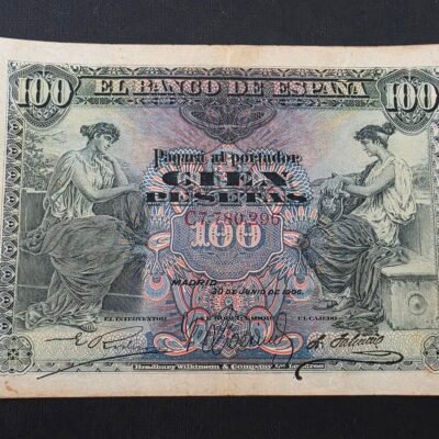 100 pesetas 1906, Alegorias pick 59a