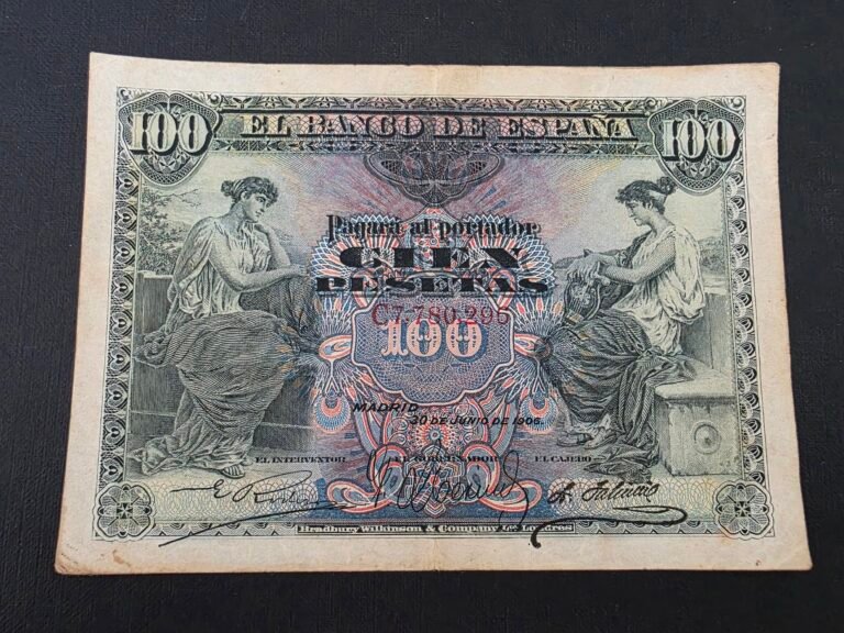 100 pesetas 1906, Alegorias pick 59a 15 100 pesetas 1906, Alegorias pick 59a