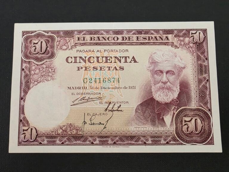 50 pesetas 1951 pick 141a 14 50 pesetas 1951 pick 141a