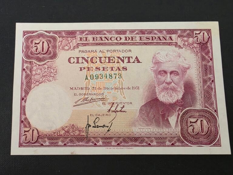 50 pesetas 1951 pick 141a 13 50 pesetas 1951 pick 141a