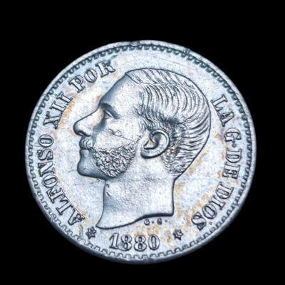50 céntimos 1880 *8*0 MS M Alfonso XII
