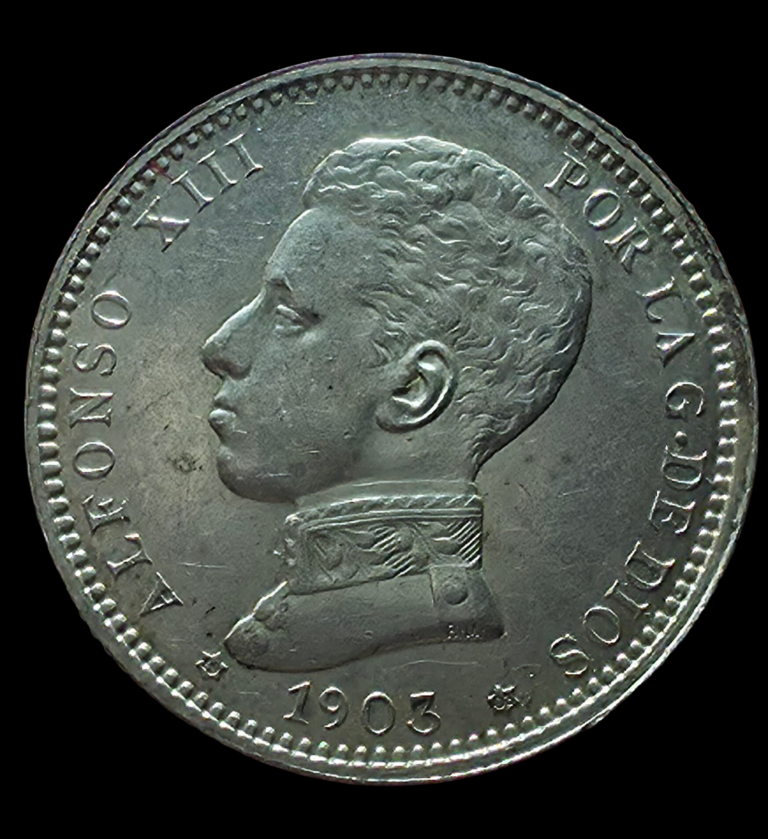 1 peseta 1903 *19*03 SM V, Alfonso XIII 4 1 peseta 1903 *19*03 SM V, Alfonso XIII