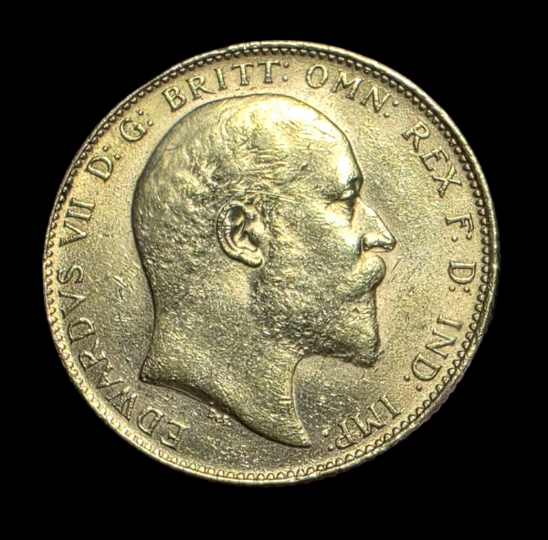 Soberano de oro Eduardo VII 1910 1 Soberano de oro Eduardo VII 1910