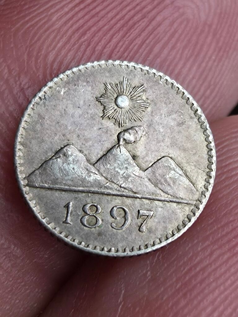 1/4 de real de Guatemala 1897 ( cuartillo )