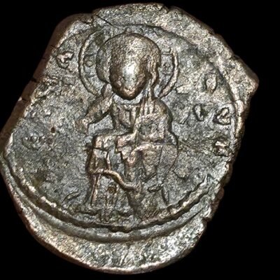 Moneda bizantina emperador Manuel I ceca Constantinopla