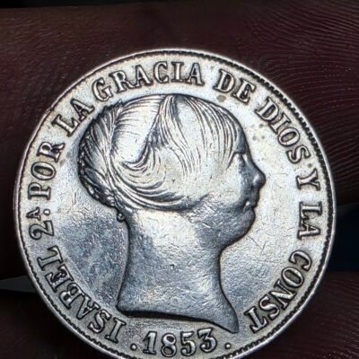 4 reales Isabel II 1853 Sevilla