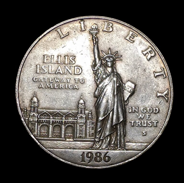 1 dolar conmemorativo USA 1986 estatua libertad