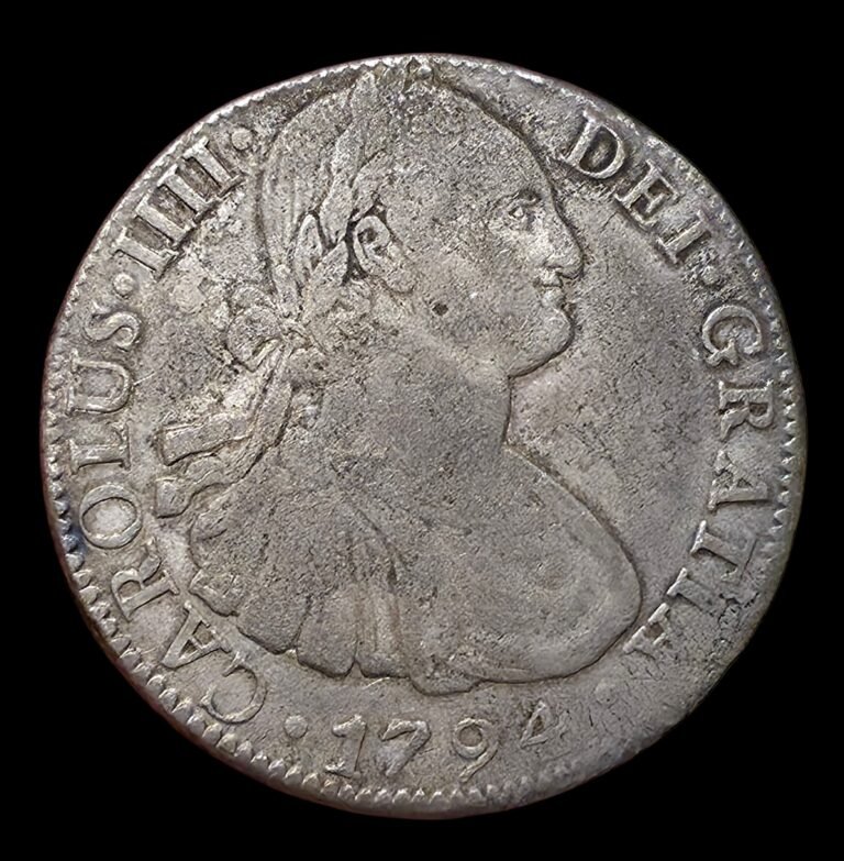 8 reales Carlos IIII 1794 ceca México