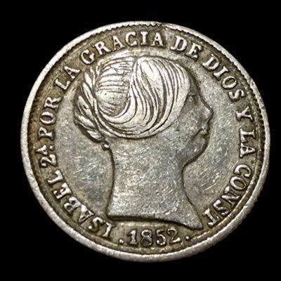1 real de Isabel II 1852 ceca Sevilla
