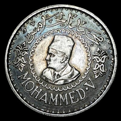 500 francos 1956 Marruecos, Mohammed V